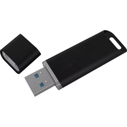 Compact USB 3.0 Flash Drive with Cap Design and Lanyard Loop