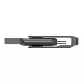 Dual-Connector USB 3.2 Flash Drive with Reversible Design and Keyring Loop