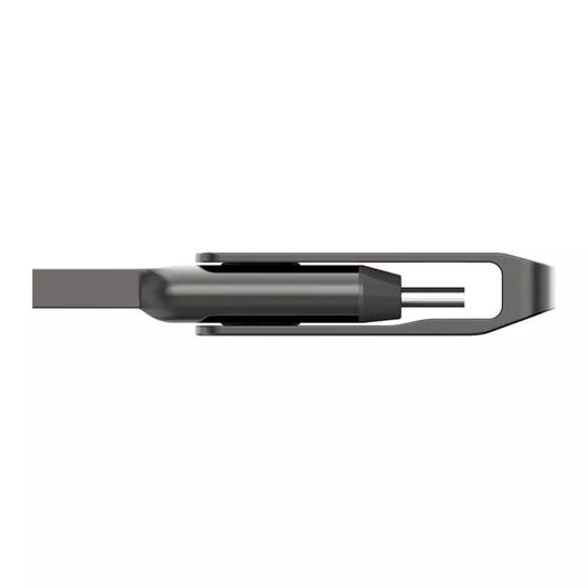 Dual-Connector USB 3.2 Flash Drive with Reversible Design and Keyring Loop