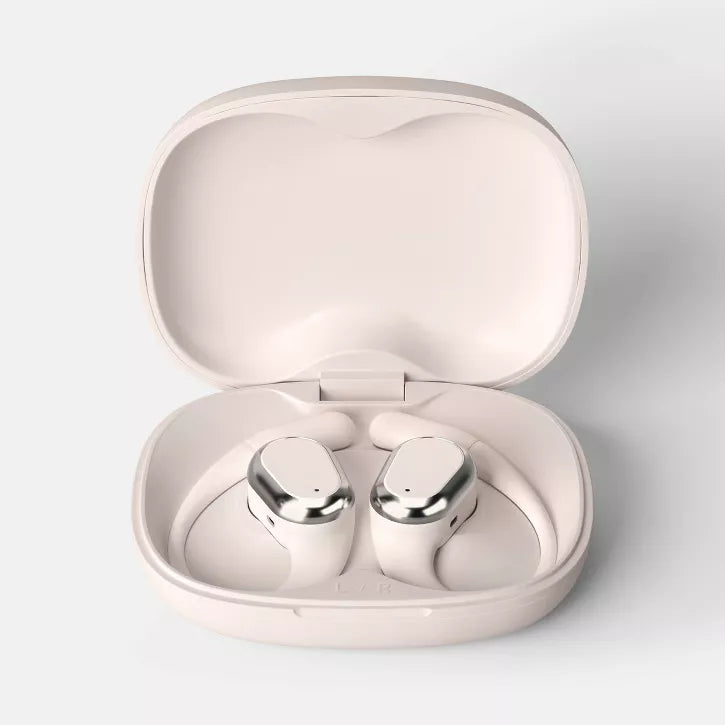 Open-Ear True Wireless Sport Earbuds with Ambient Awareness and Charging Case