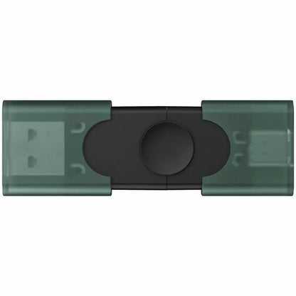 Dual-Interface Swivel Flash Drive with USB-A and USB-C Connectors