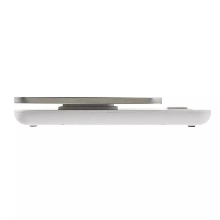 Stainless Steel Tray Digital Kitchen Scale with Dishwasher-Safe Platform and Data Hold Function