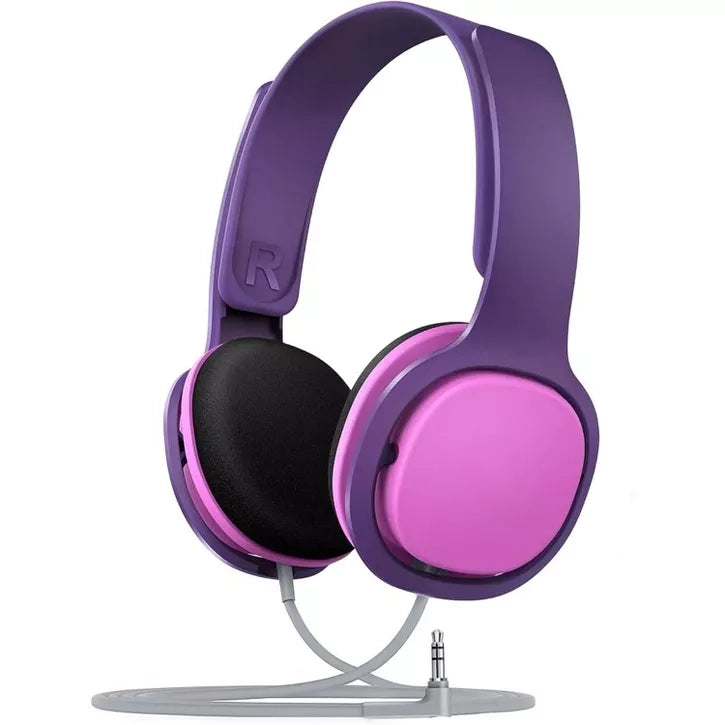 Kid-Friendly Over-Ear Headphones with Volume-Limiting Technology and Durable Build