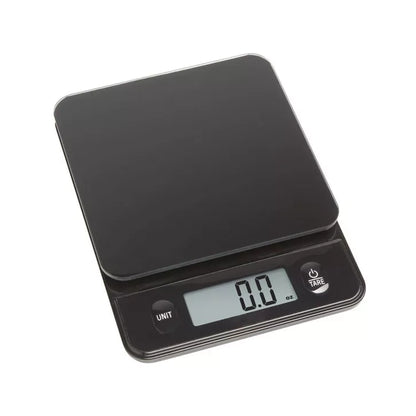 Minimalist Digital Kitchen Scale with Tempered Glass Platform and Dual-Button Control