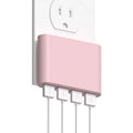 Ultra-Slim 4-Port USB Wall Charger with Dedicated Fast-Charge Port and Foldable Prongs